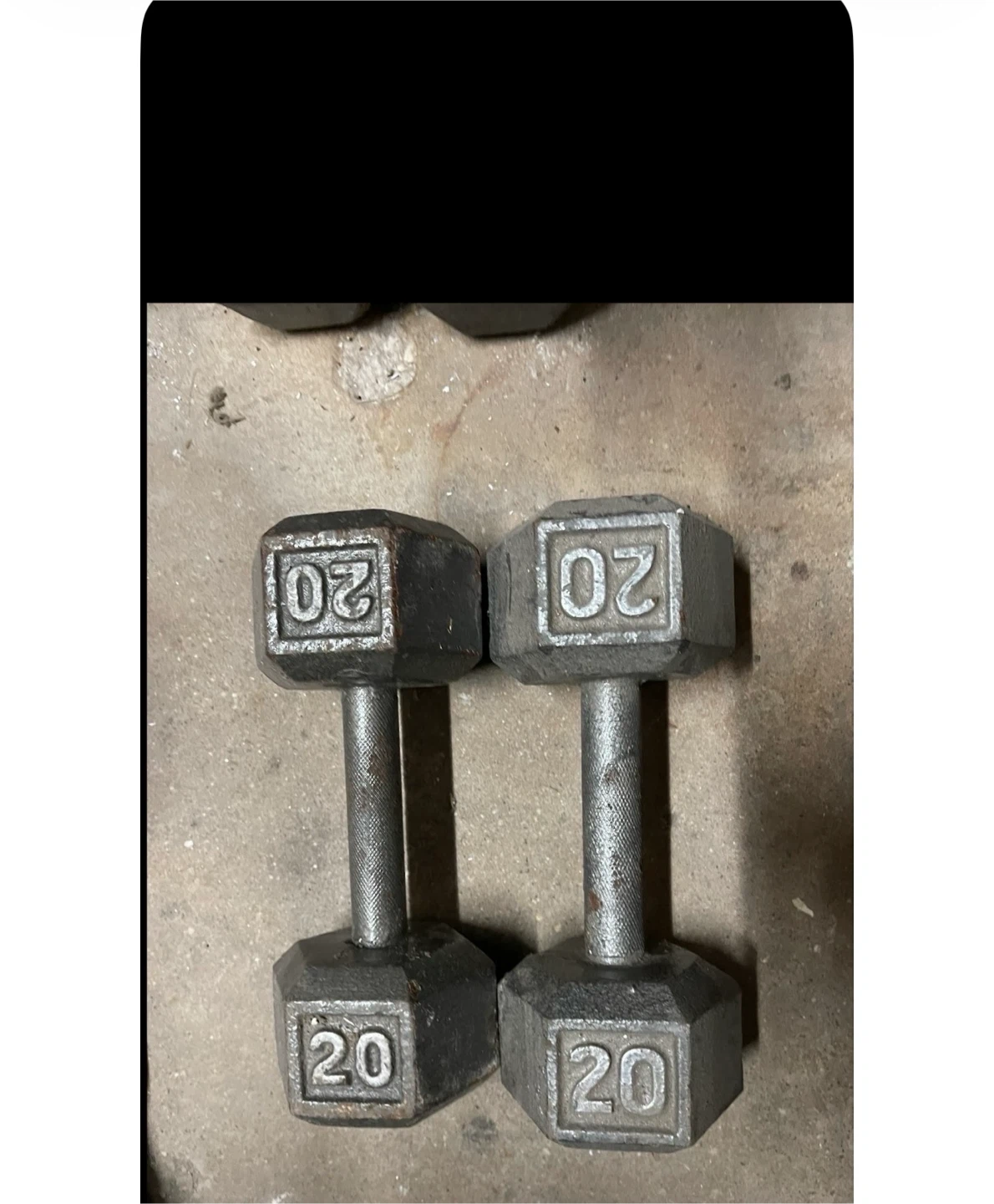 Set of Two 20lb Hex Dumbbells