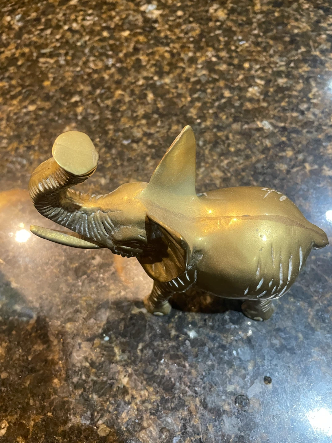 Vintage Brass Elephant Figurine - photo 4