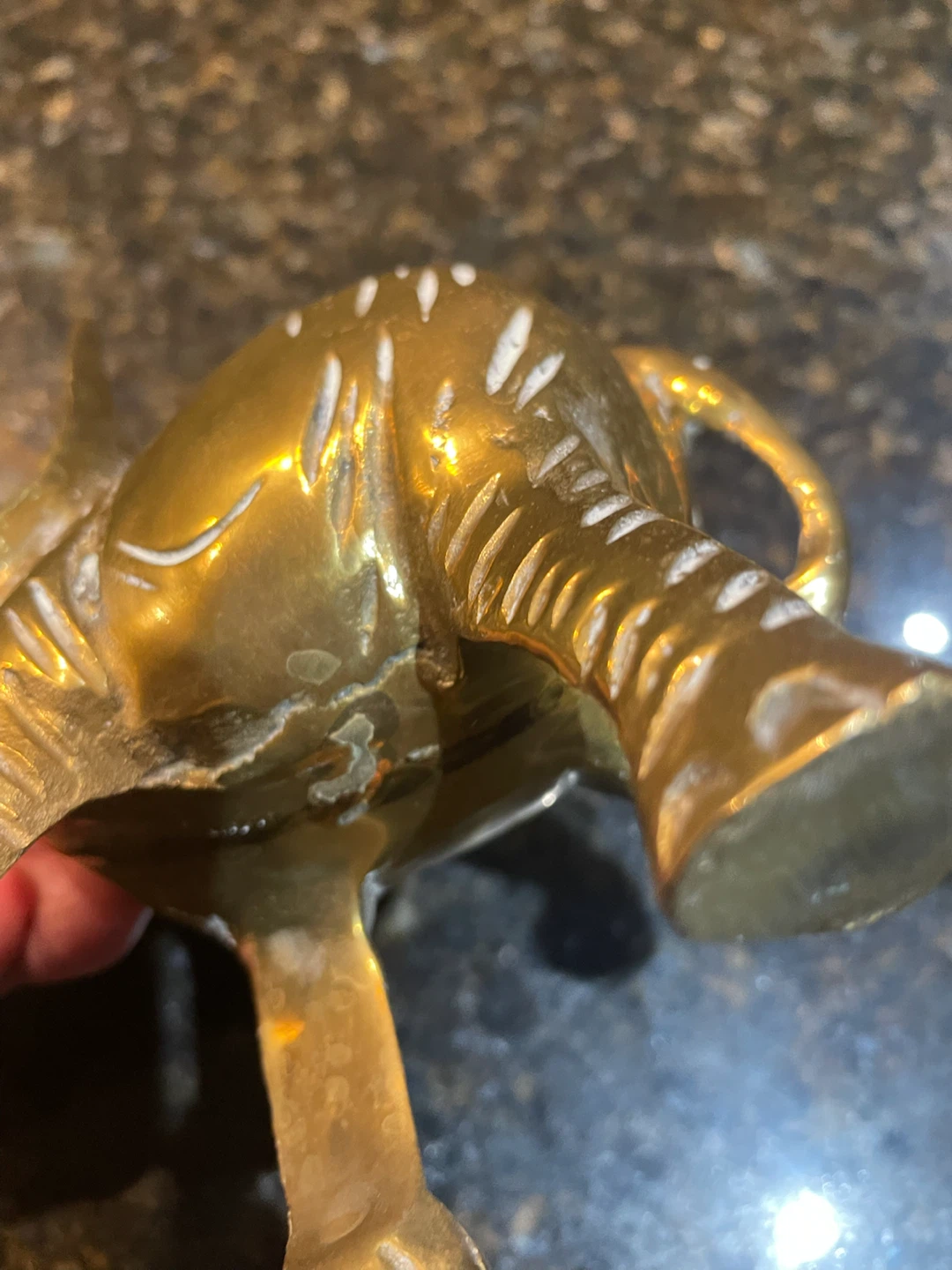 Vintage Brass Elephant Figurine - photo 5