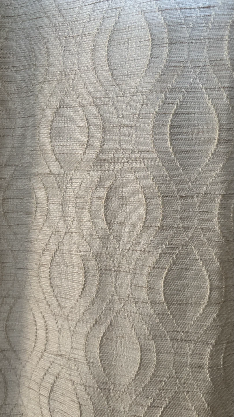 Beige Patterned Grommet Curtains - photo 2