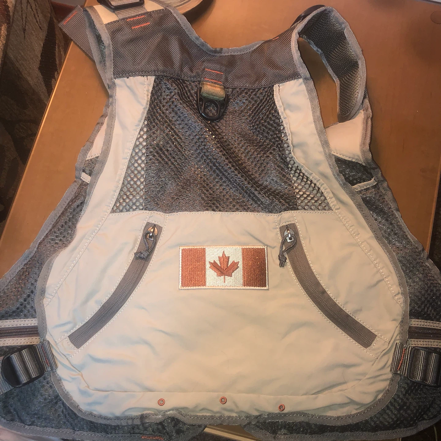 Fishing Vest with Canadian Flag Patch - photo 2
