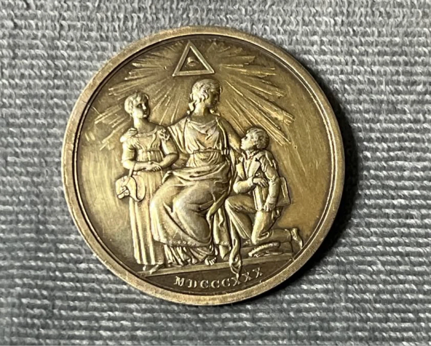 Masonic Freemasons medallion - photo 2