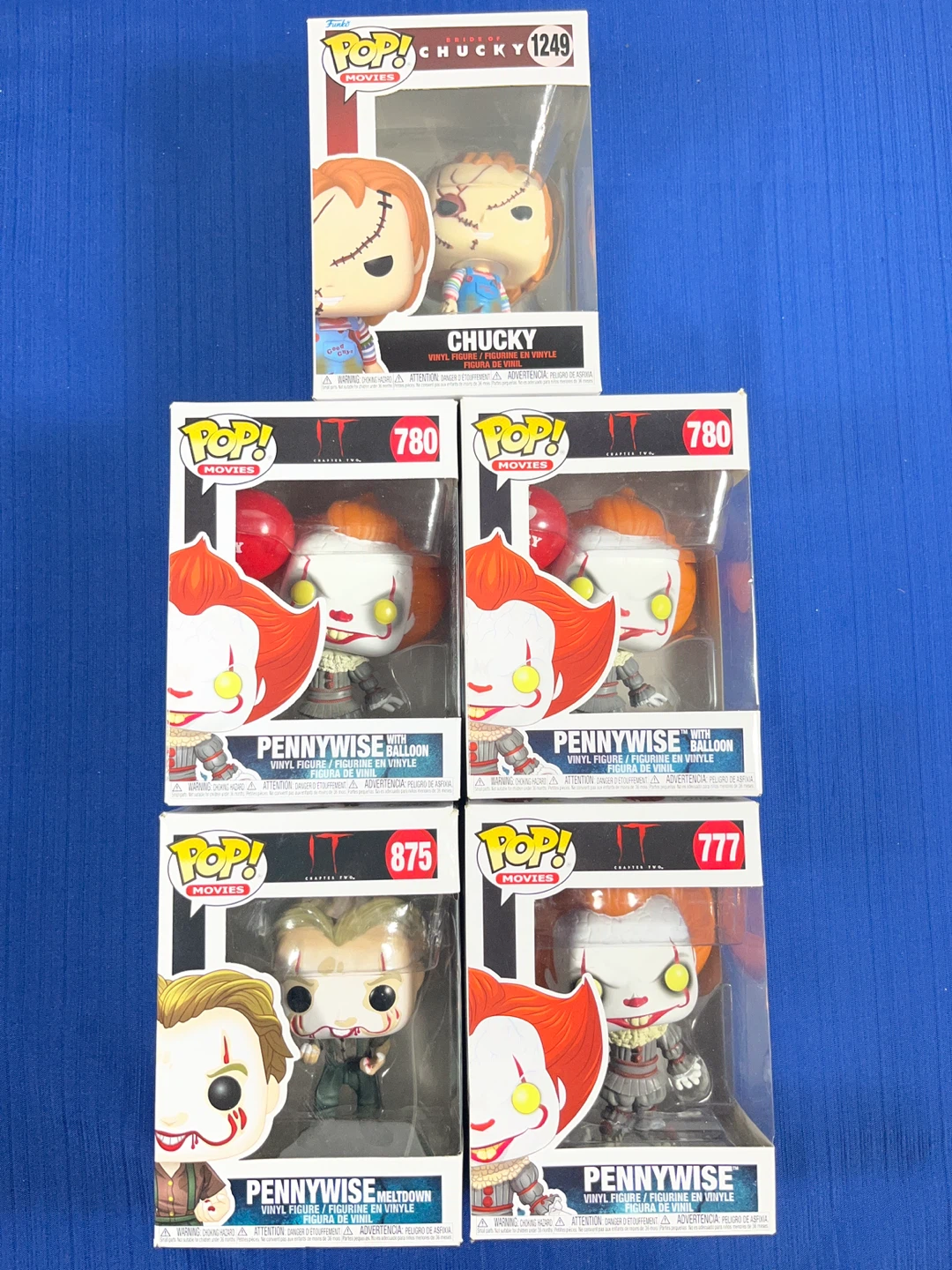 Horror Funko Pop Collection (5 Figures) – IT & Bride of Chucky