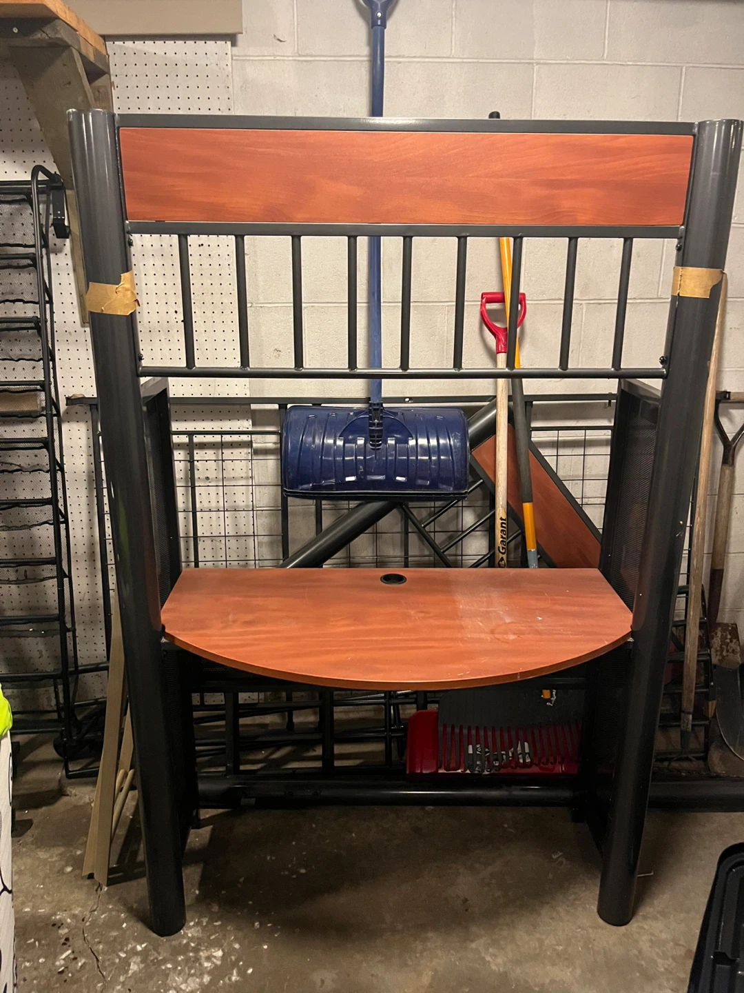 Metal Loft Bed with Desk - photo 2