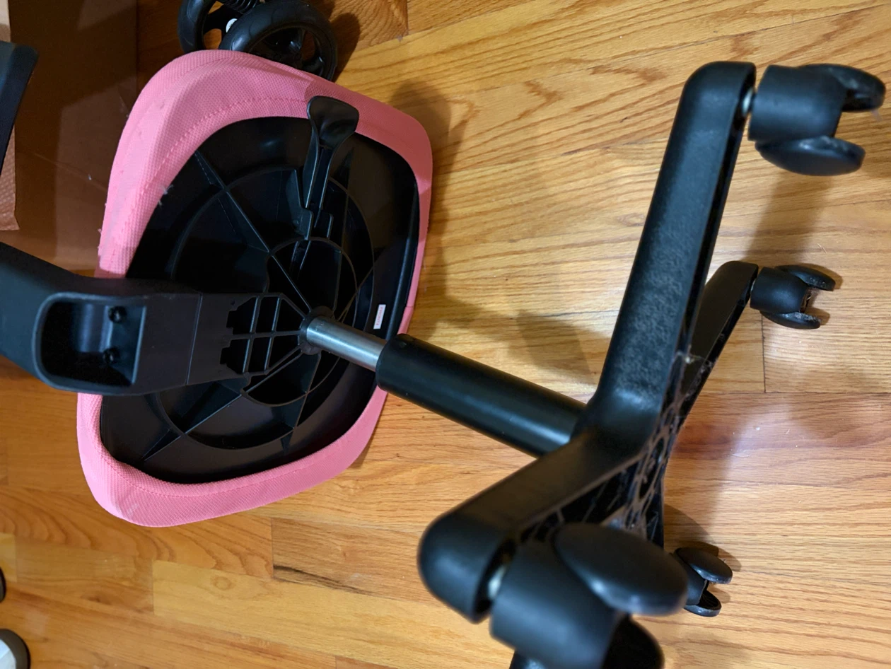 Set of 2 Pink Mesh Office Chairs - photo 2
