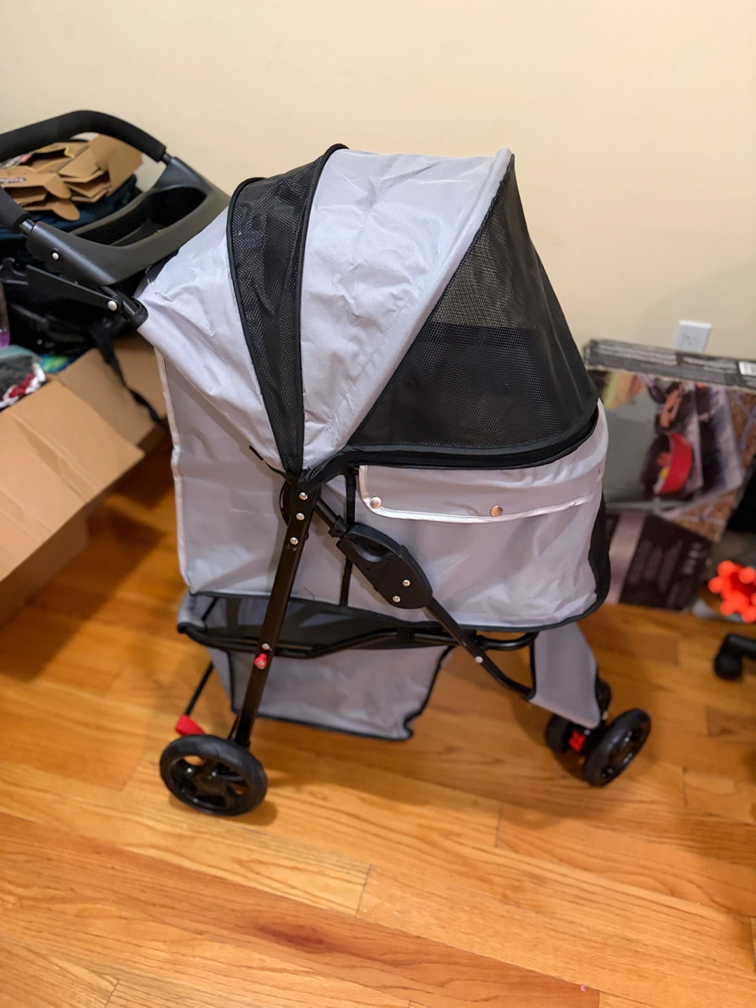 Gray Pet Stroller