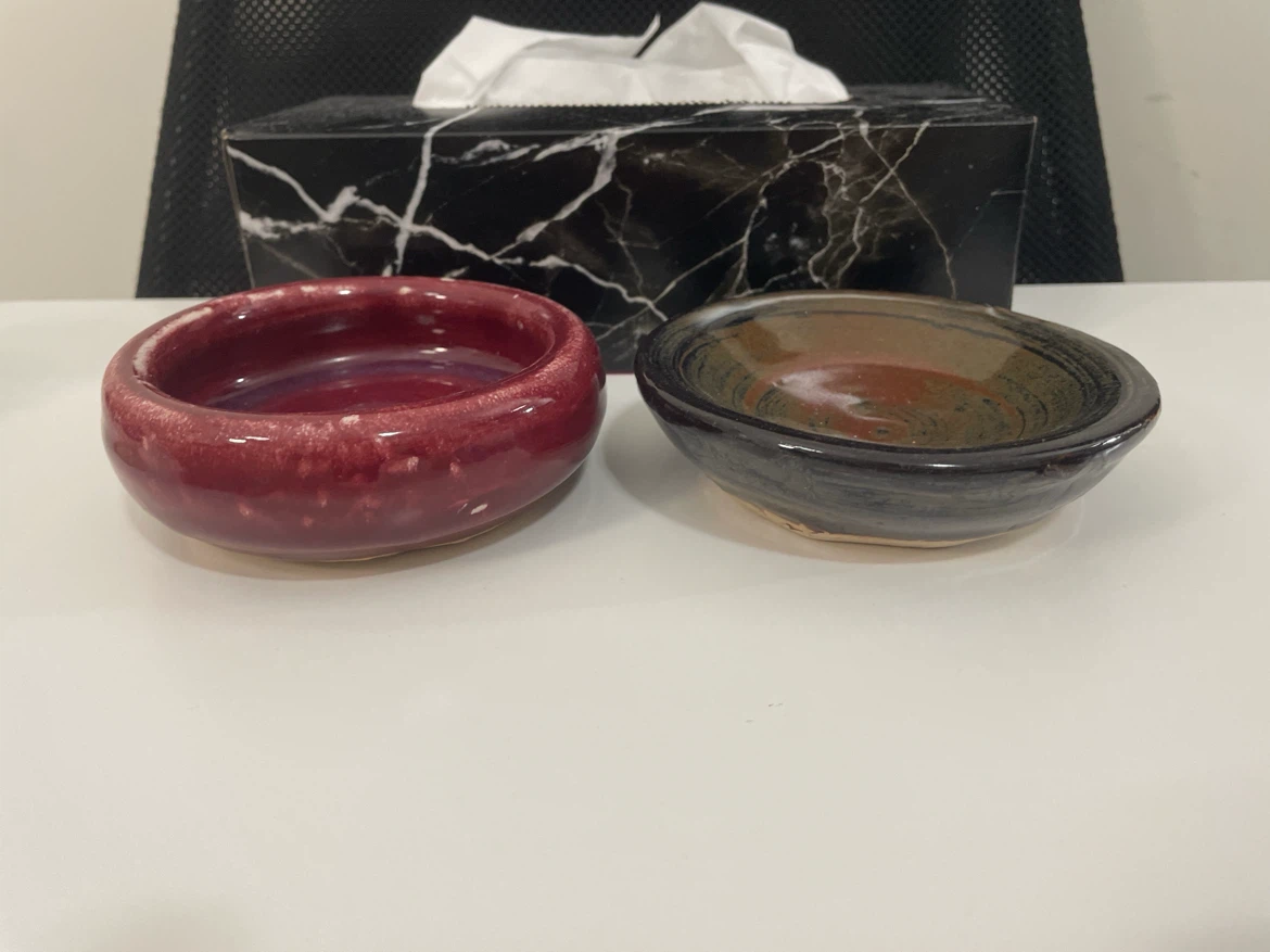 Two Small Handmade Pottery Bowls