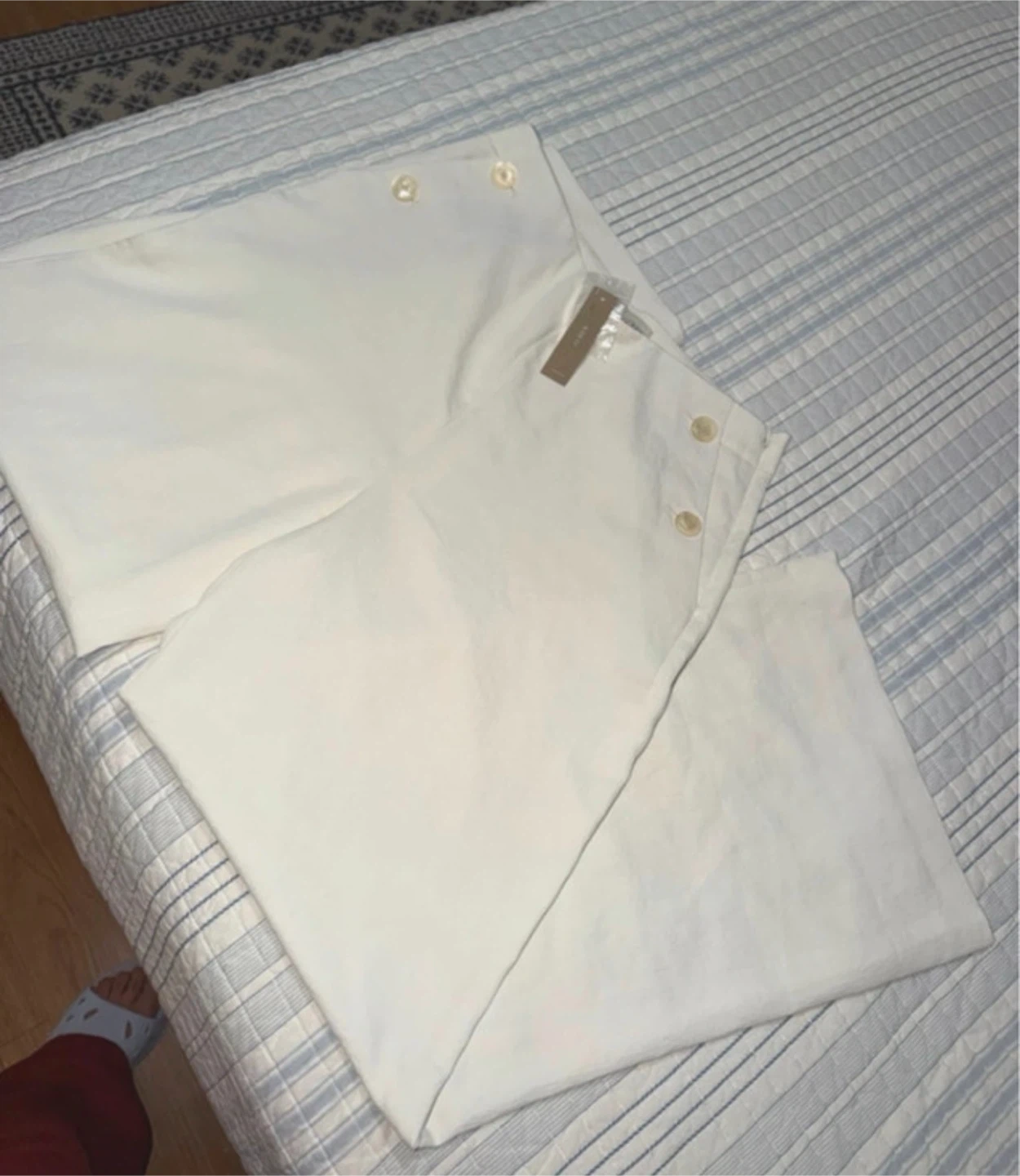J.Crew White Trousers Size 10 - photo 2