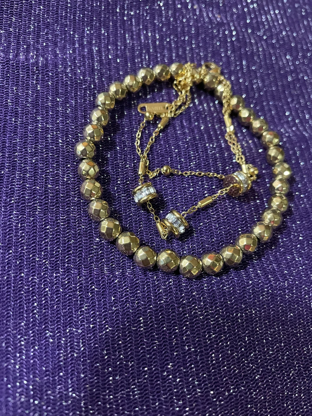Set of Two Gold-Tone Bracelets