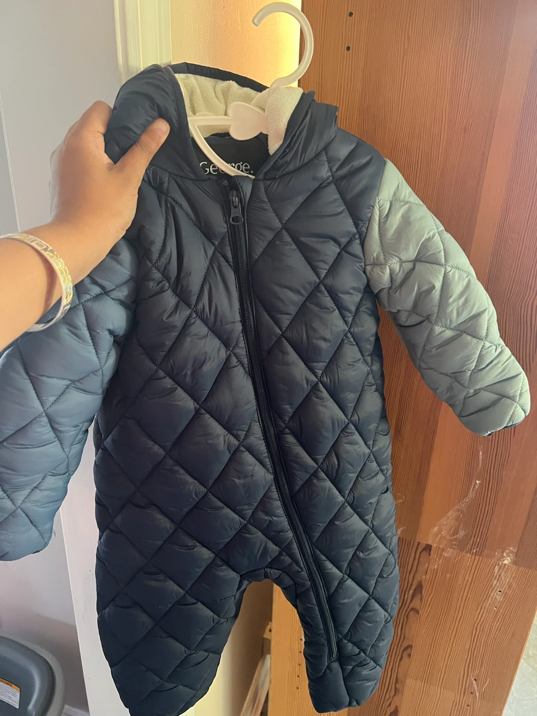 George Quilted Baby Bunting Snow Suit