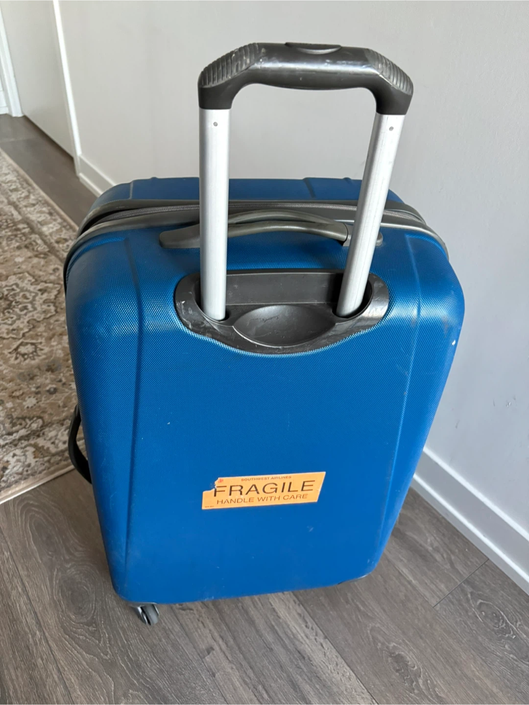 Delsey Blue Hard-Shell Suitcase - photo 2