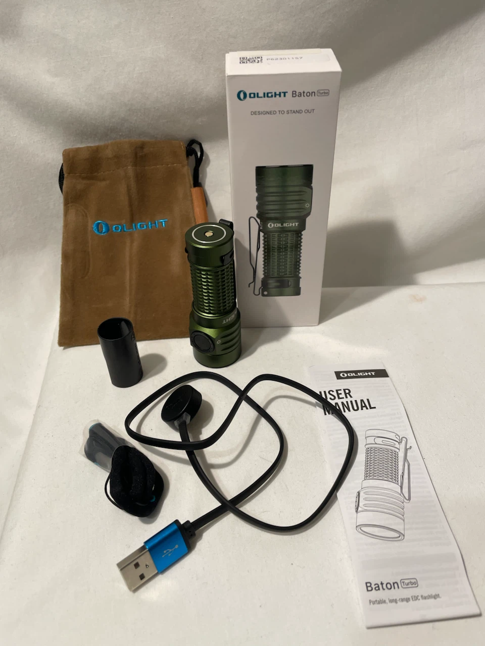 Olight Baton Turbo Flashlight, Pocket Thrower