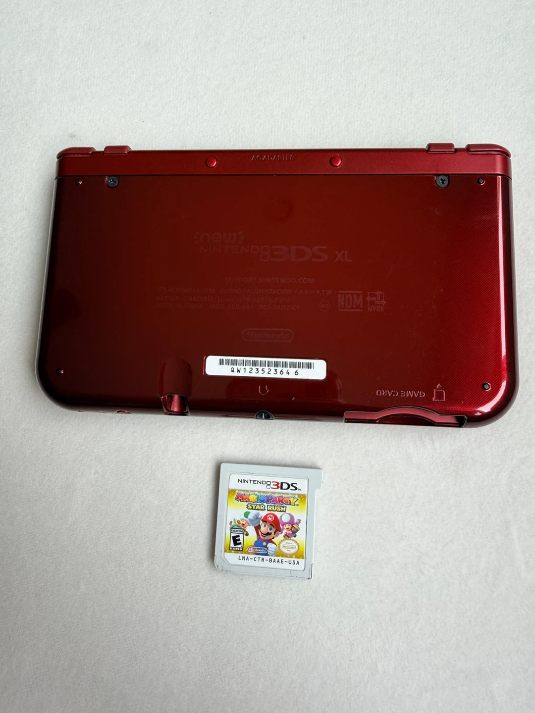 Red New Nintendo 3DS XL with Mario Party Star Rush - photo 3