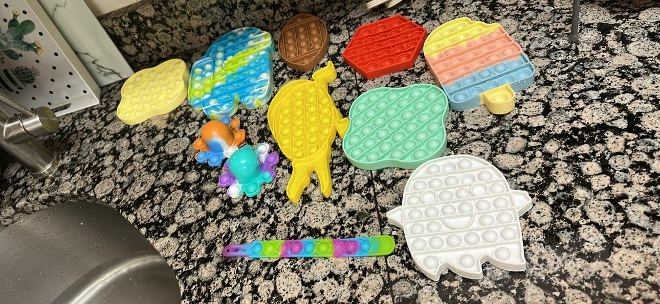 Assorted Silicone Pop It Fidget Toys - photo 2