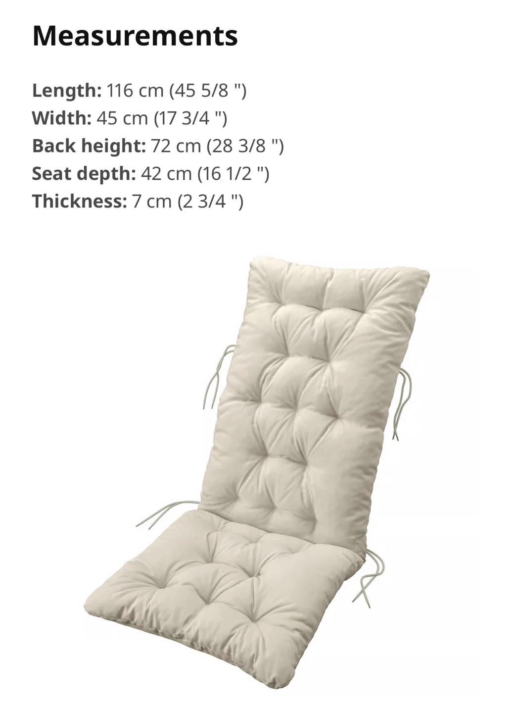Outdoor Chair Cushion