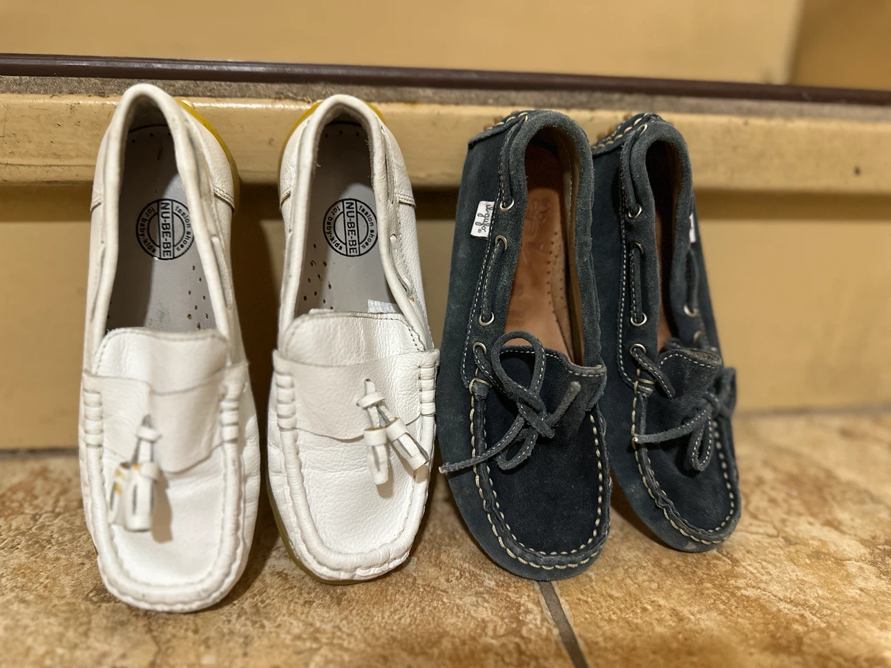 Two pairs of toddler loafers