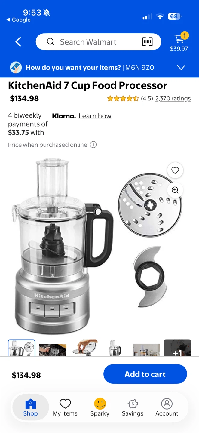 New KitchenAid Food Processor KFP0719 - photo 5