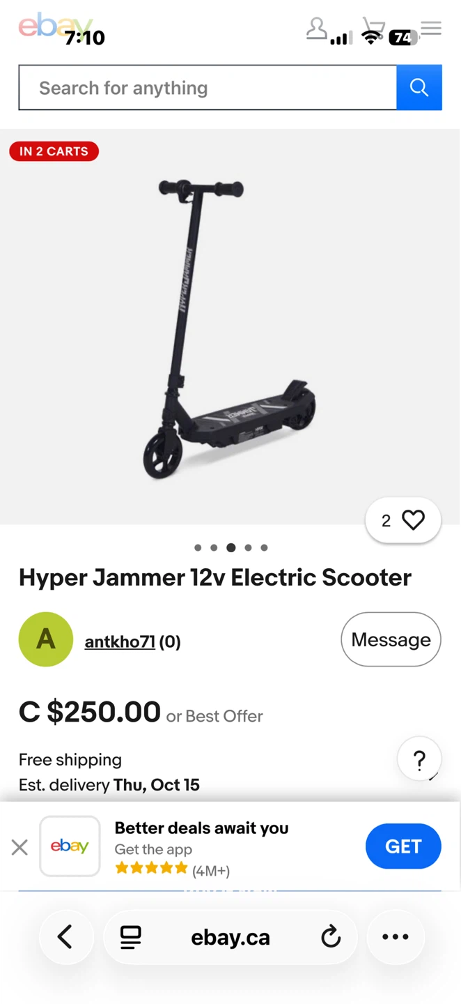 Hyper Jammer 12v Electric Scooter