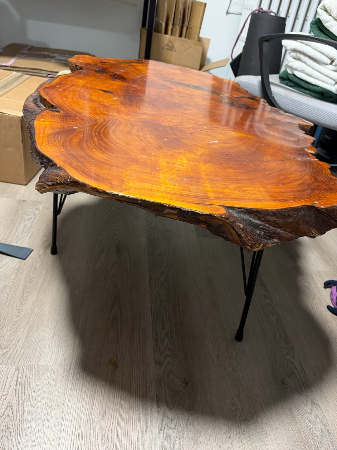 Live Edge Natural Wood Coffee Table
