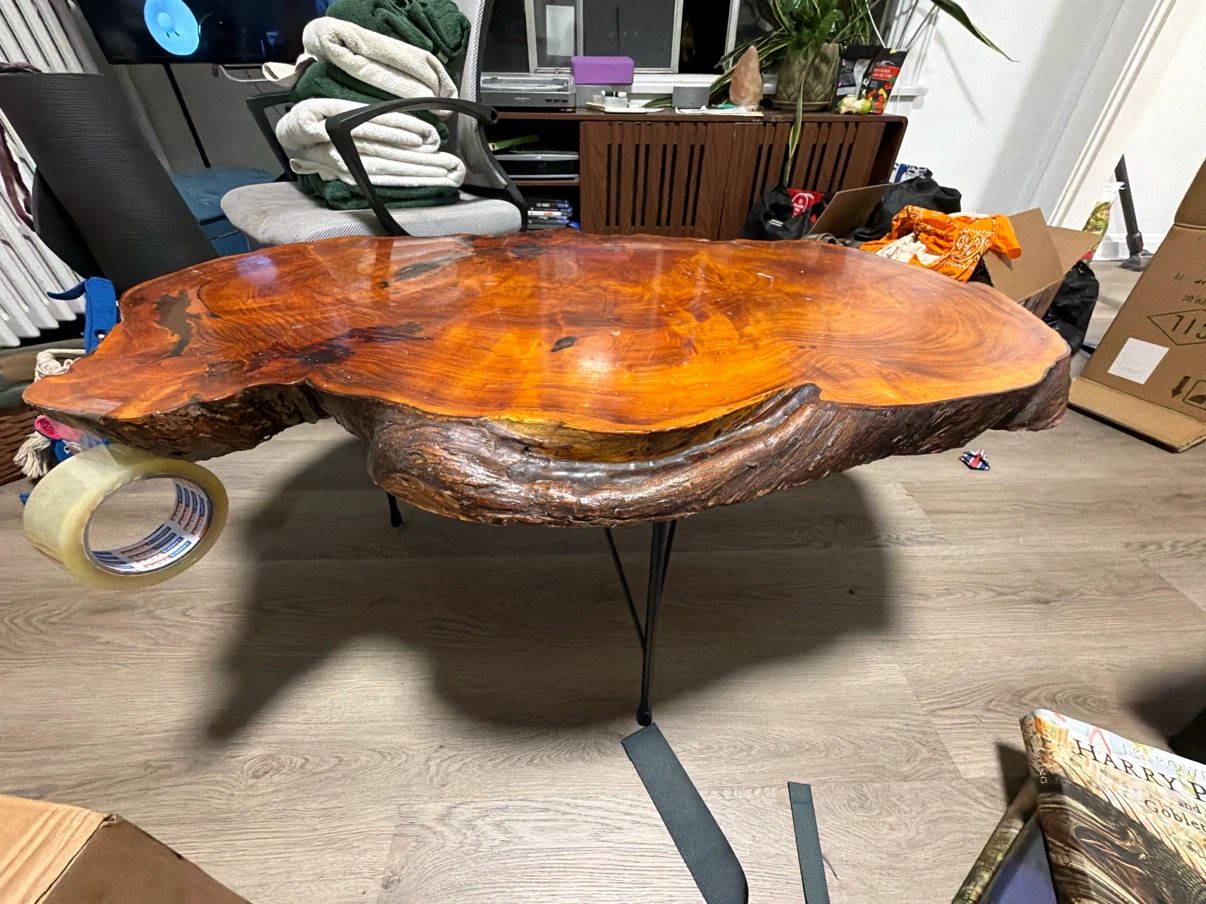 Live Edge Natural Wood Coffee Table - photo 2
