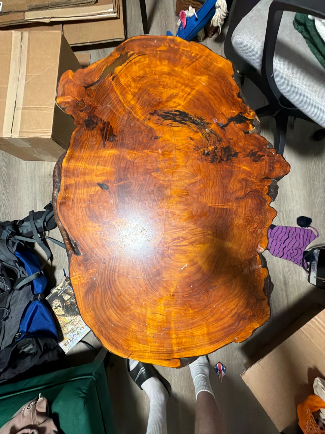 Live Edge Natural Wood Coffee Table - photo 3
