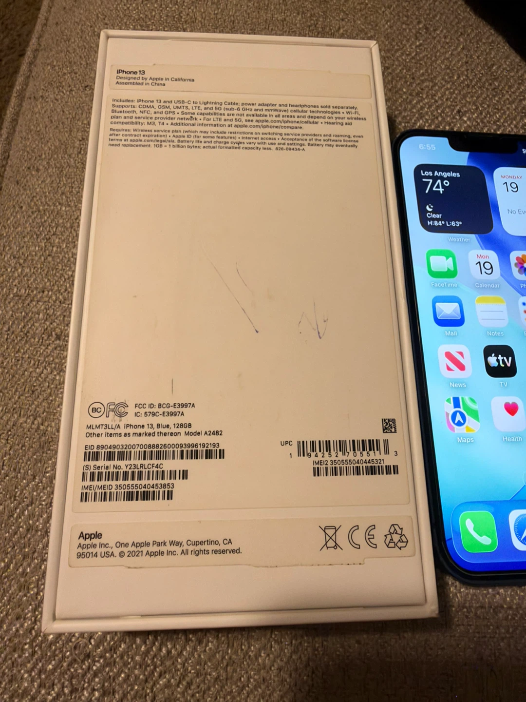 Apple iPhone 13 128GB Blue unlock - photo 2