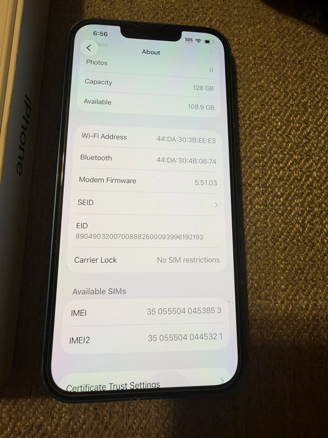 Apple iPhone 13 128GB Blue unlock - photo 3