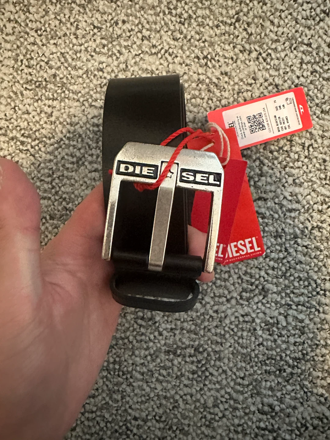 Diesel Bluestar Leather Belt Size 75 - photo 2