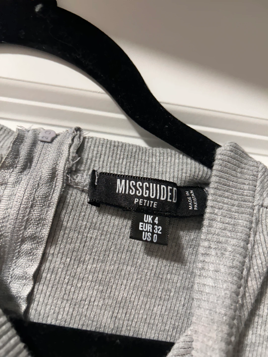 New Missguided Grey Ribbed Short Sleeve Jumpsuit XS - photo 5