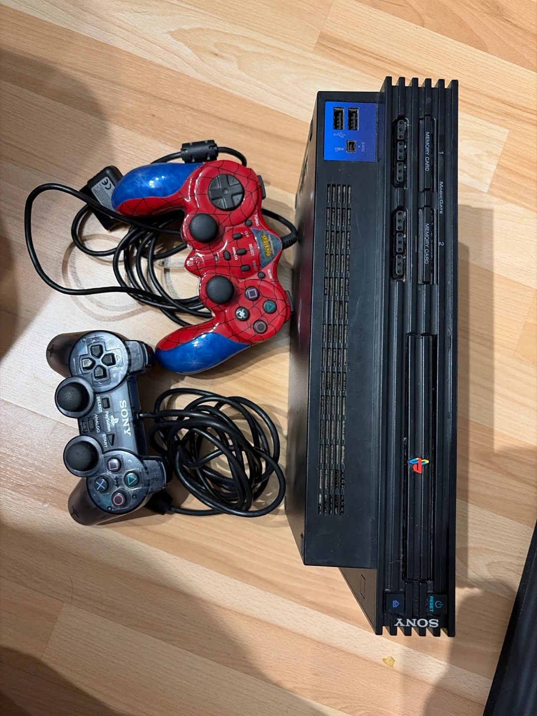 Sony PlayStation 2 Console with Two Controllers