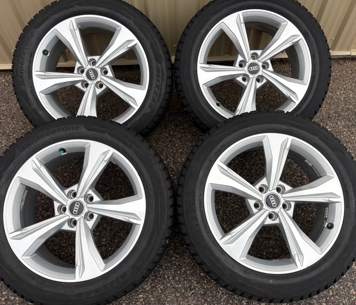 4 x 235/55/19 107S BRIDGESTONE WINTER TIRES AND AUDI RIMS $1750