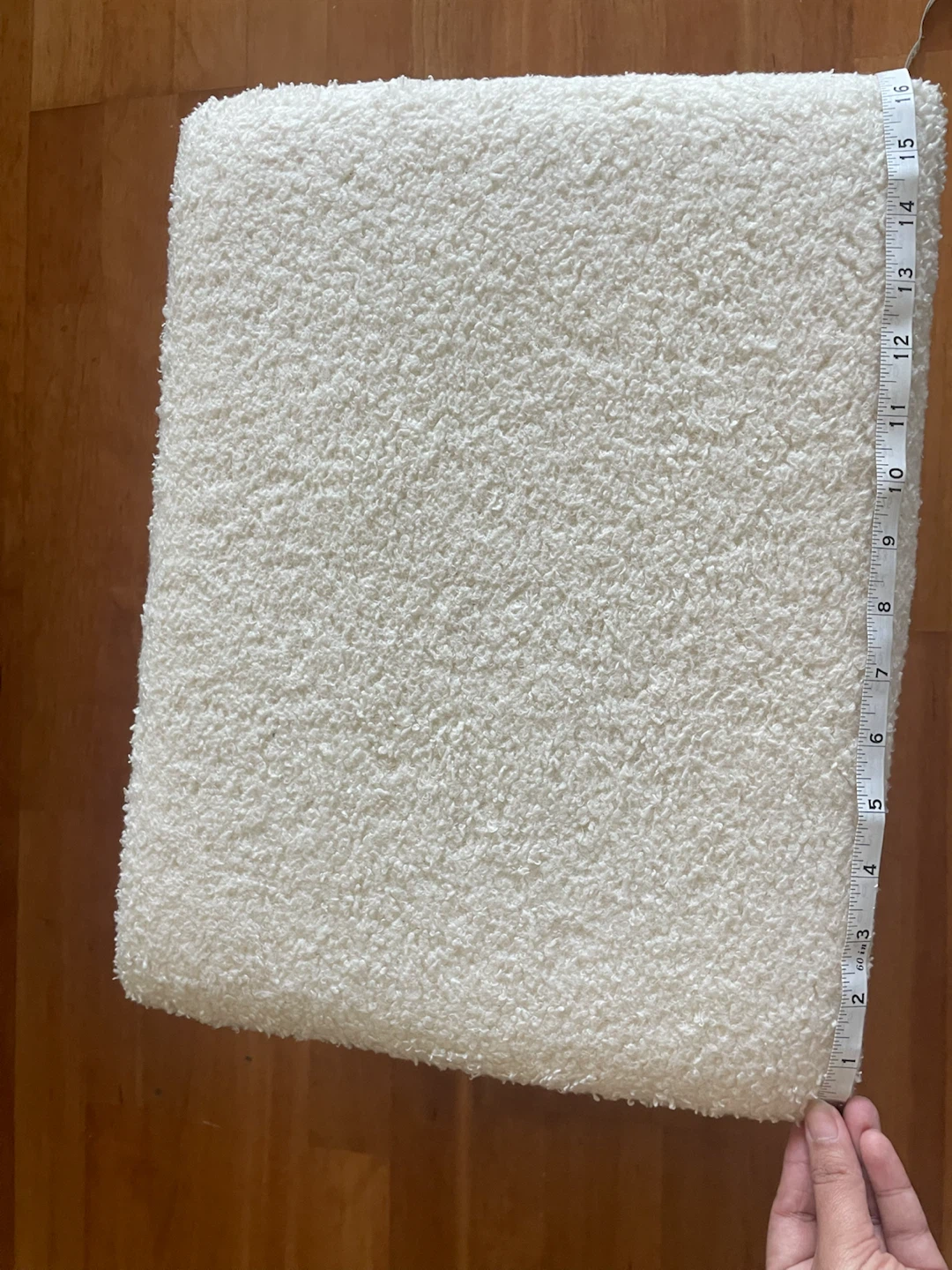 White Sherpa Storage Ottoman - photo 3