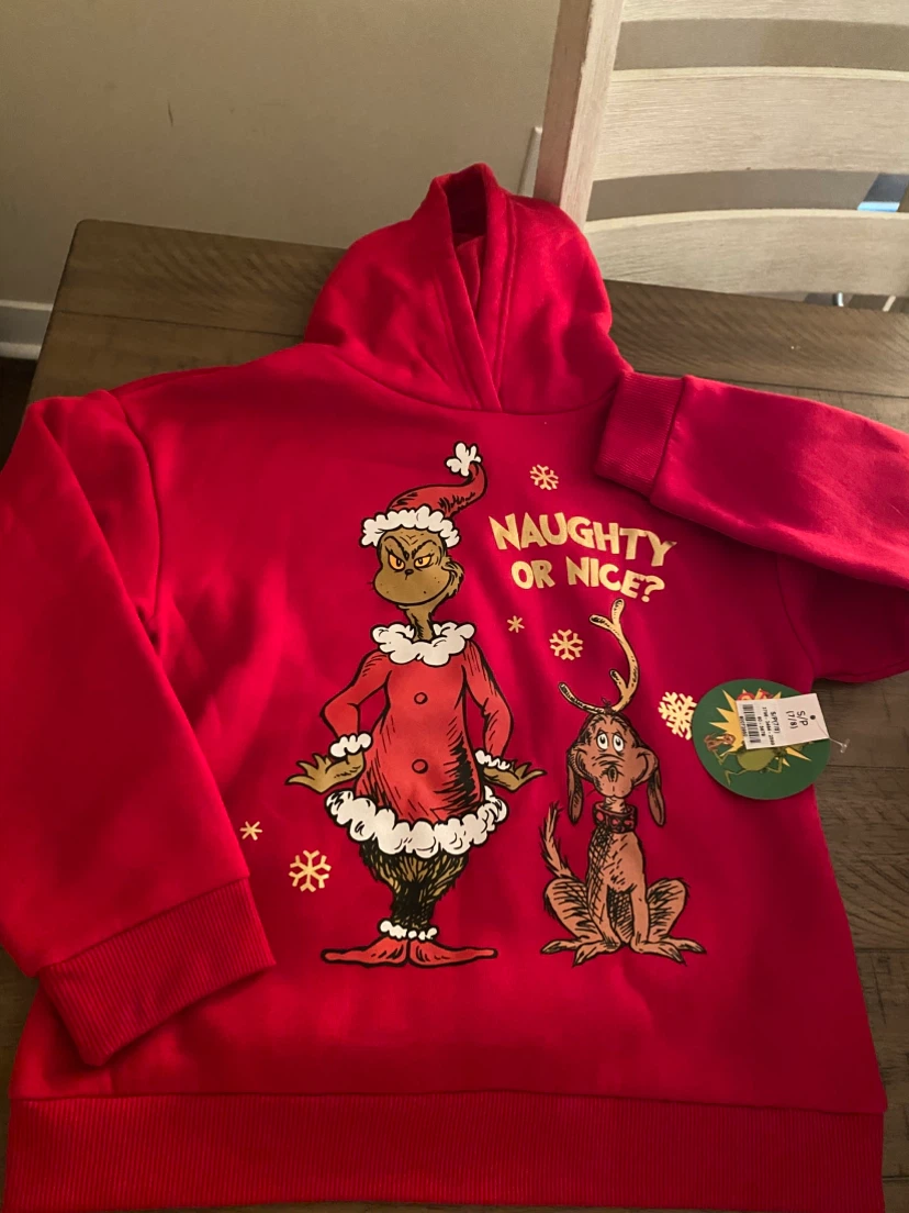 Grinch Naughty or Nice Hoodie - Size S/P (7/8) - photo 3