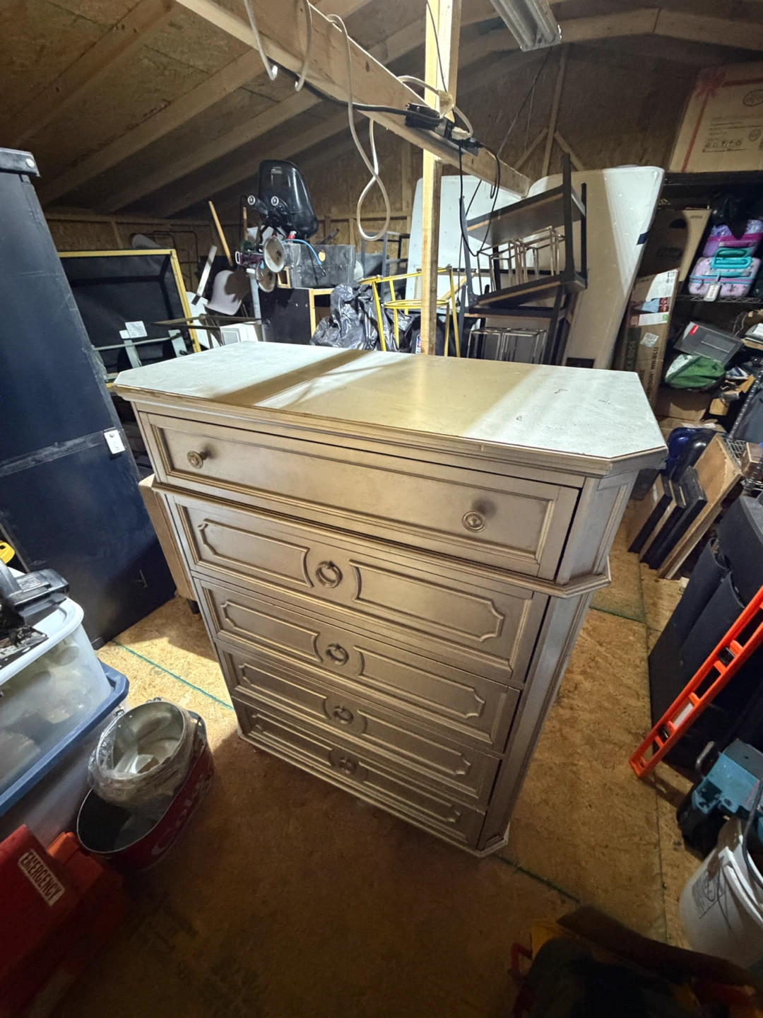 Silver Five-Drawer Chest - photo 3