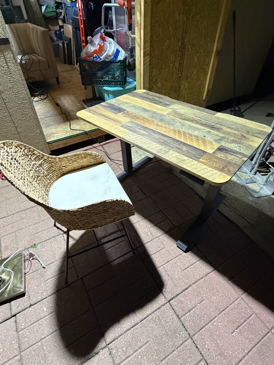 Standing Desk with Plank-Style Top