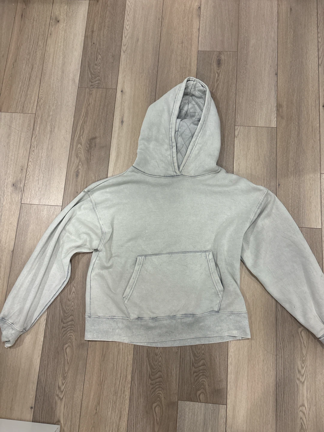 Pull&Bear Quilted Hooded Sweatshirt