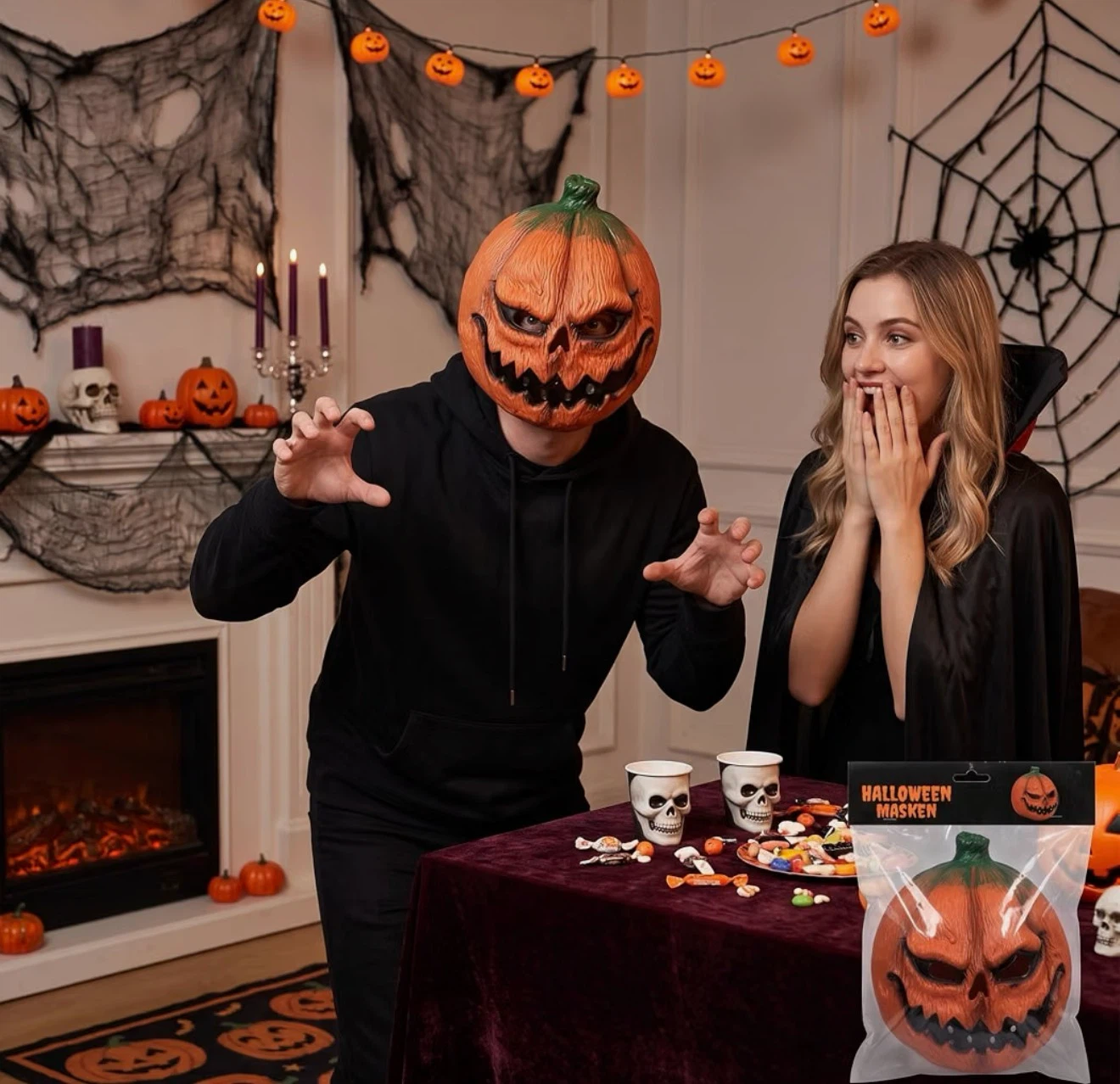 Halloween Pumpkin Mask (2 masks) - photo 2