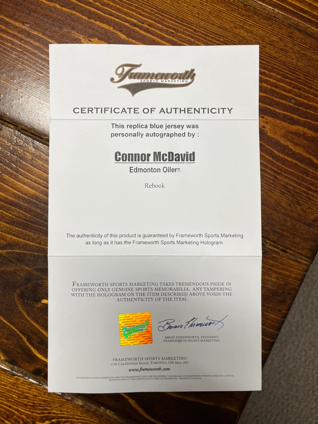 Autographed Connor McDavid Edmonton Oilers Jersey - photo 5