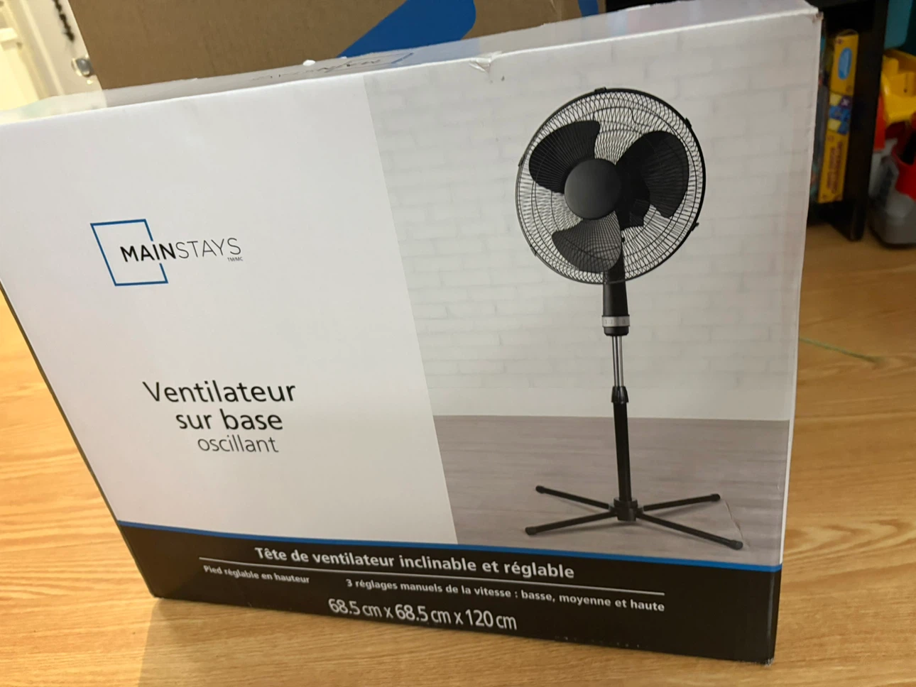 Mainstays Oscillating Pedestal Fan