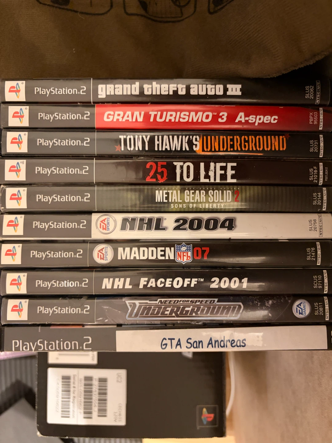 Set of 10 PlayStation 2 Games