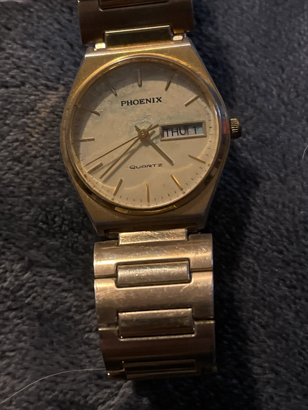 Phoenix Quartz Gold-Tone Watch