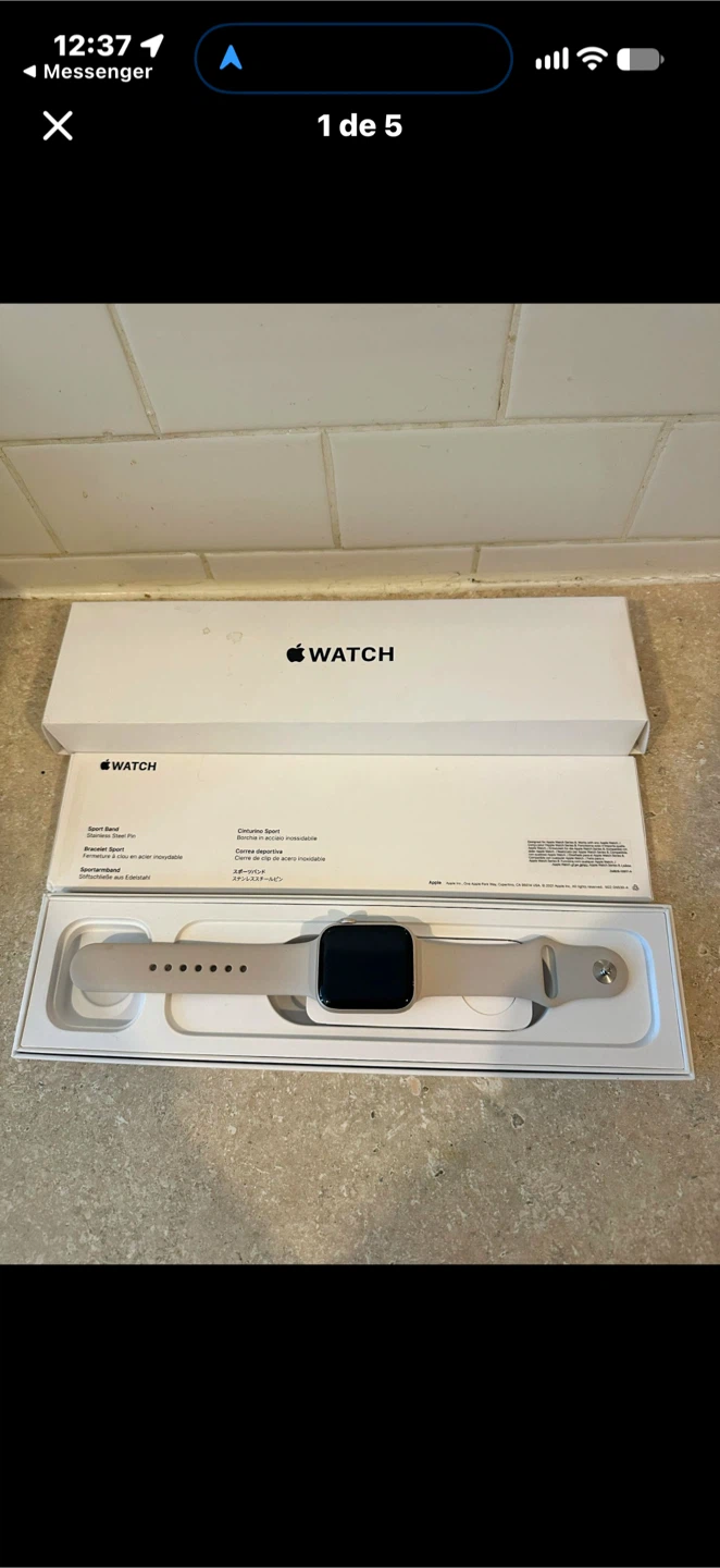 Apple Watch SE 2nd Gen 44mm Starlight Aluminum - photo 2