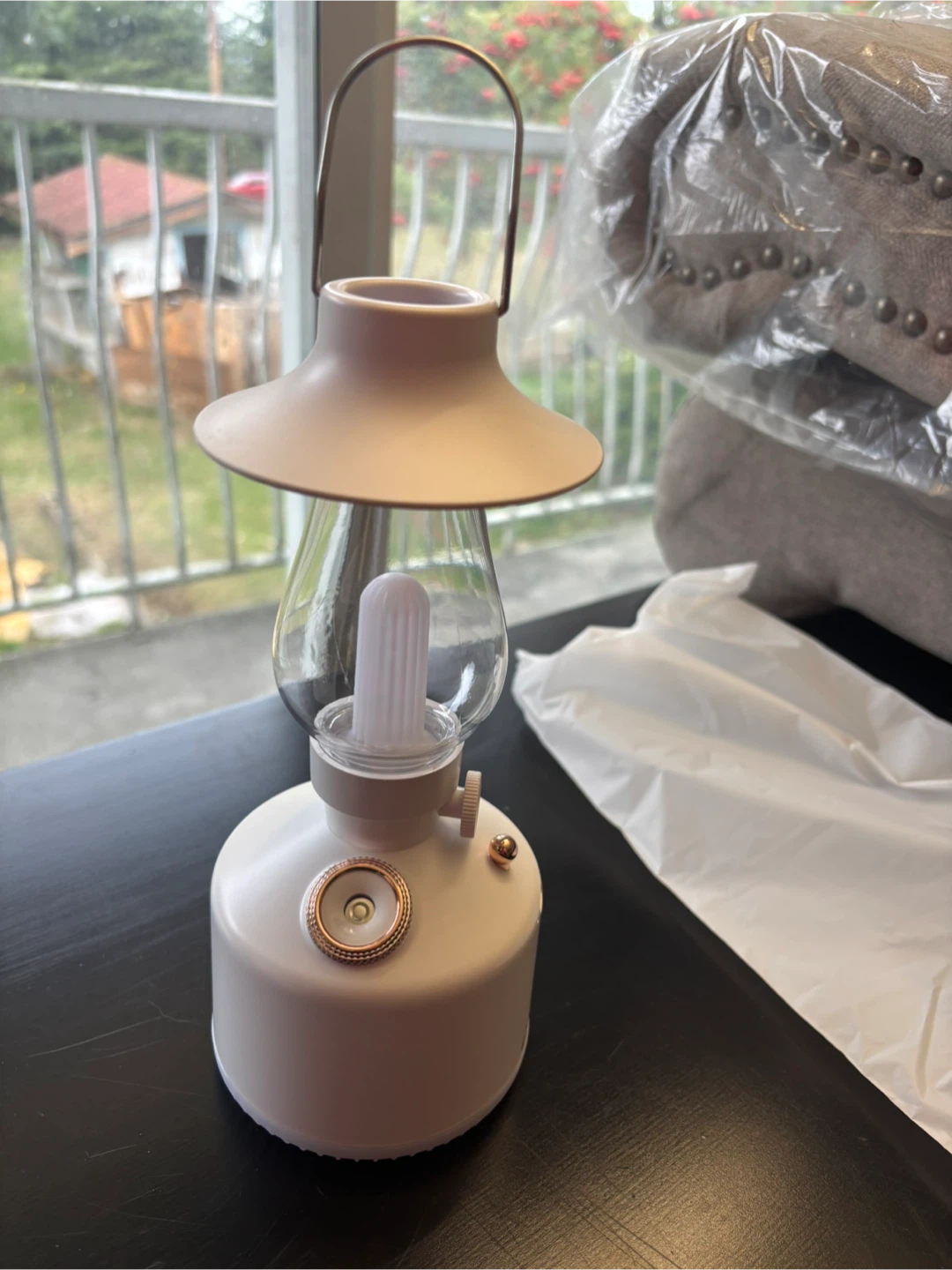 White humidifier with light