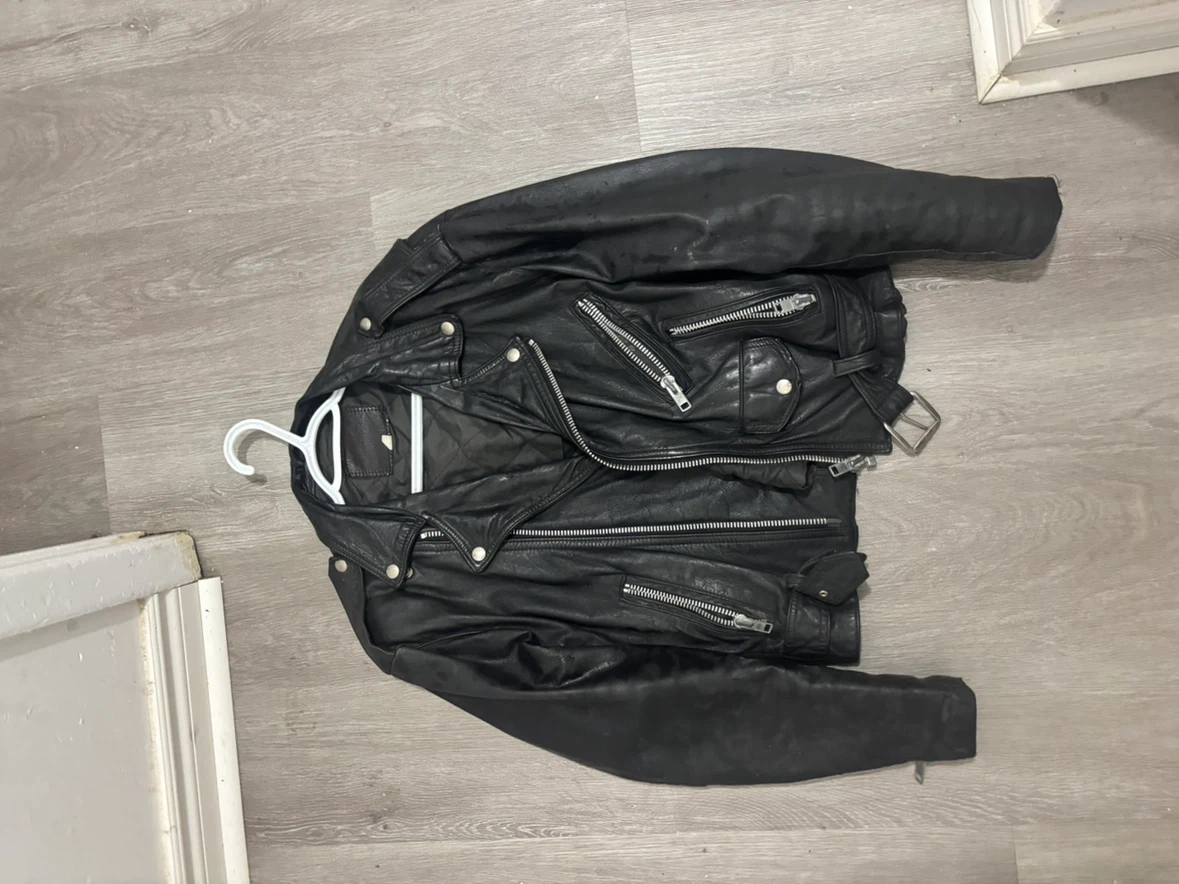 Black Leather Motorcycle Jacket