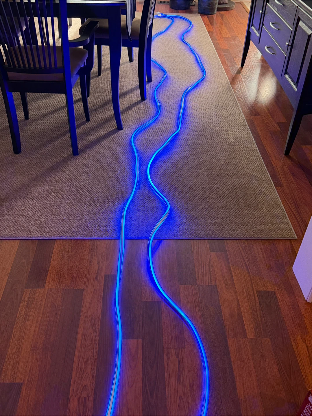 Blue LED flexible Christmas strip lights