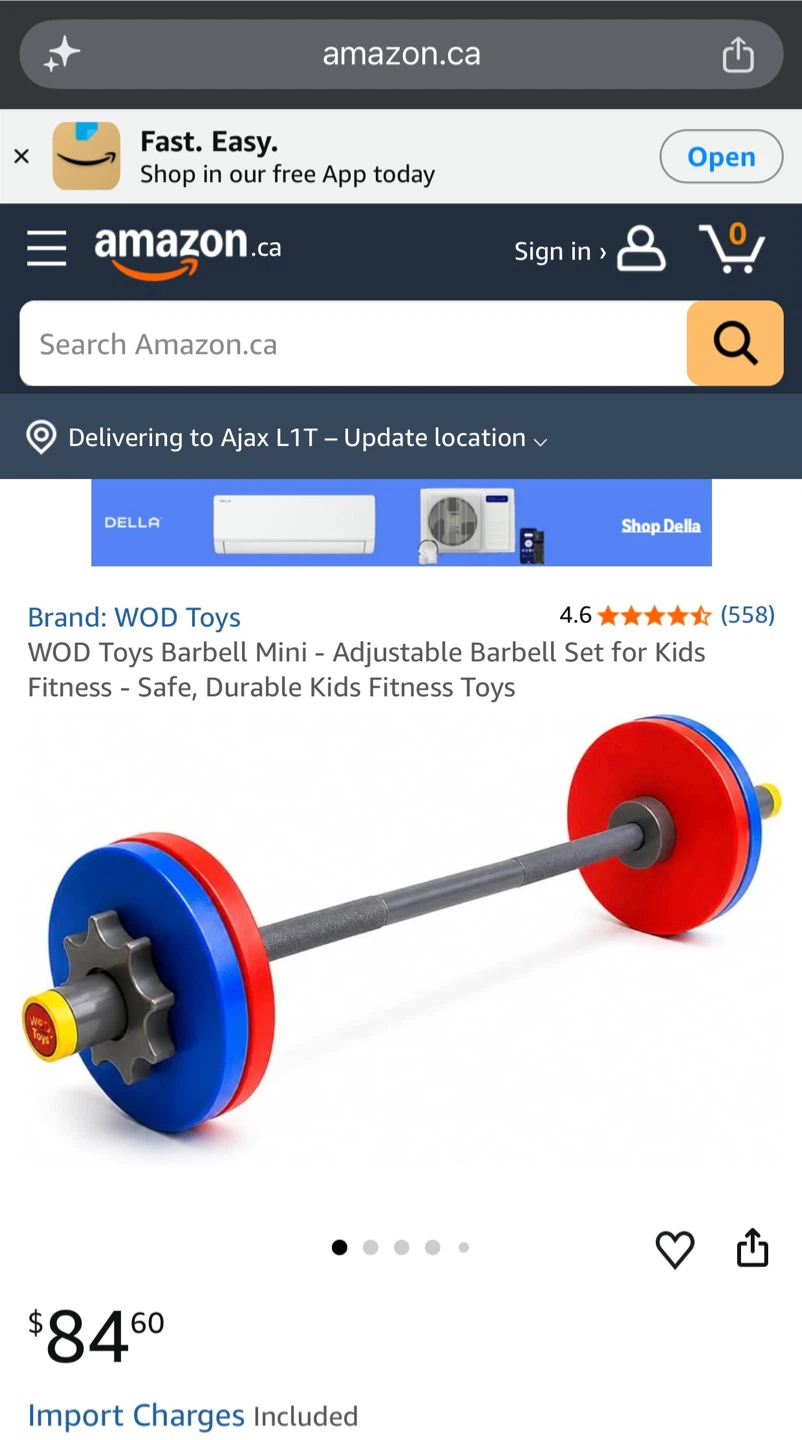 Mini adjustable kids barbell set - photo 4