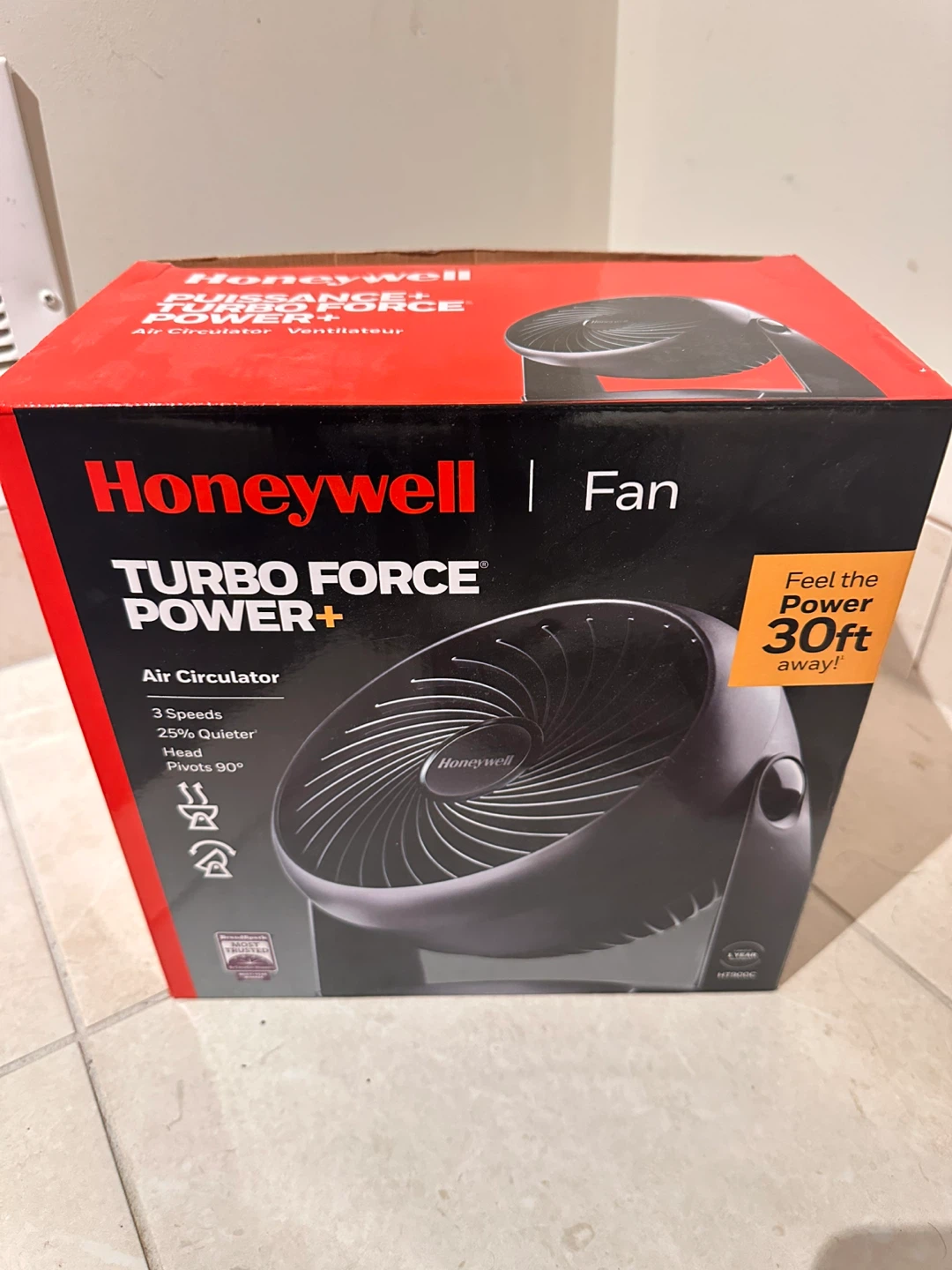 Honeywell Turbo Force Power+ Air Circulator Fan