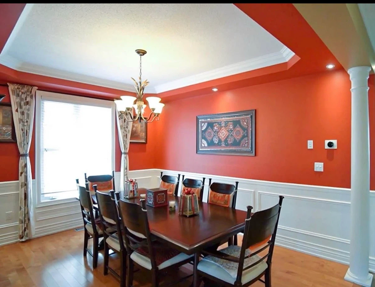 Dark Wood Dining Table and 6 Chairs - photo 2