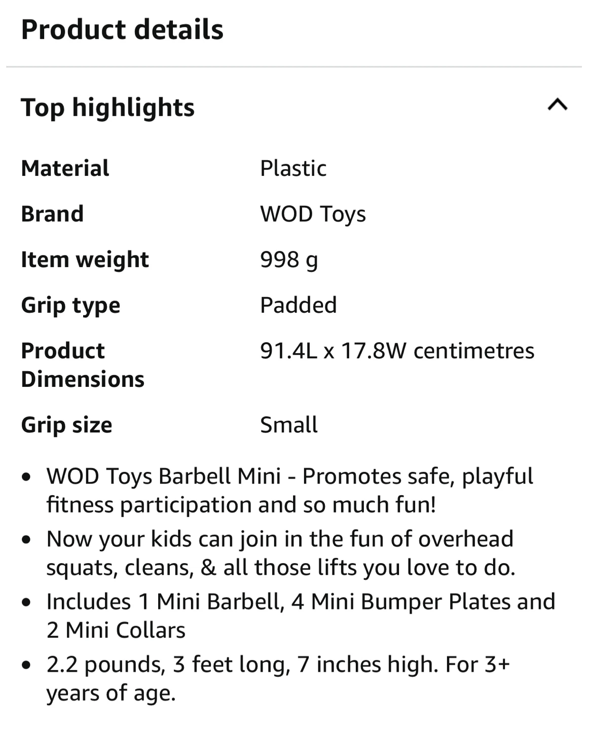 Mini adjustable kids barbell set - photo 5