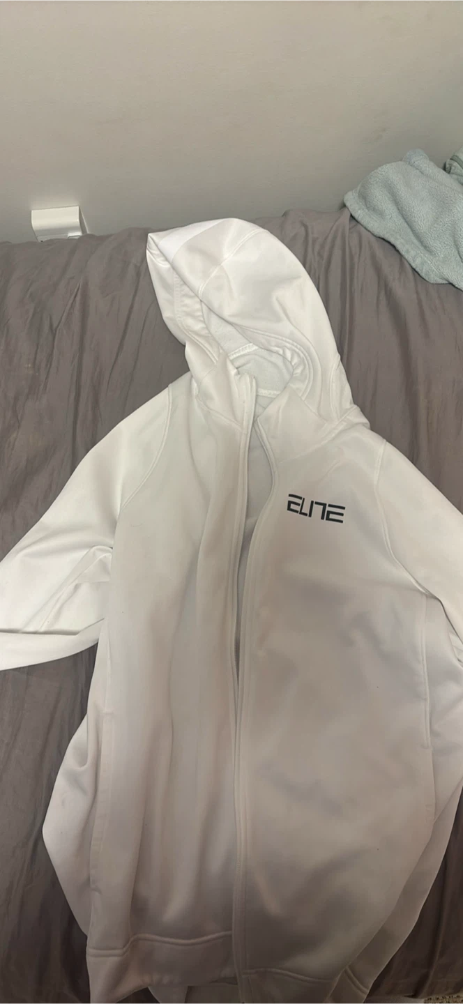 Nike Elite Dri-Fit White Hoodie